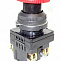 Кнопка грибовидная, 1NO 1NC, красный, Электротехник КЕ-141 (ET502409)
