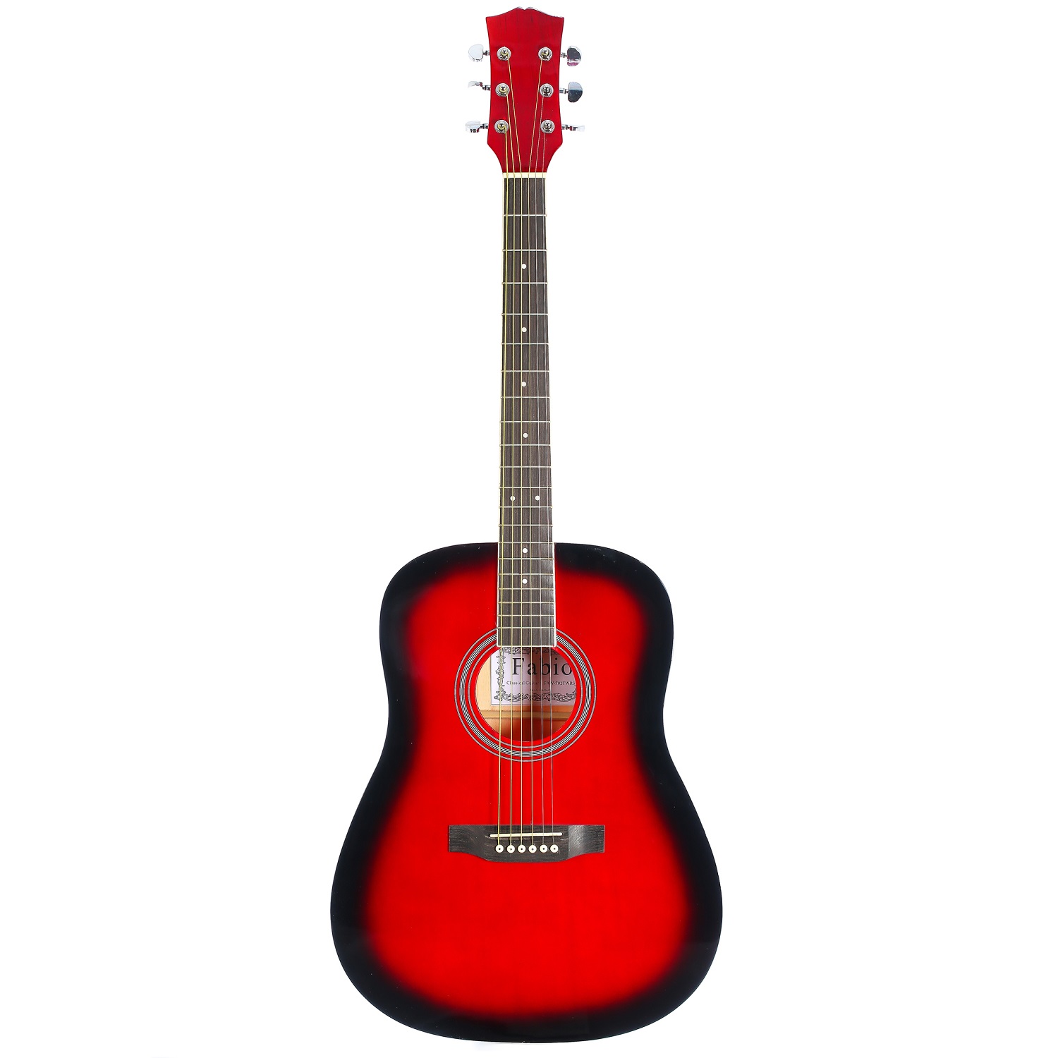 Гитара акустическая Fabio FAW-702TWRS красный