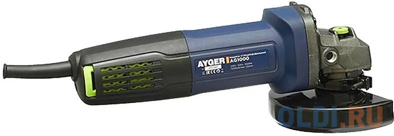 Углошлифовальная машина Ayger AG1000 125 мм 1000 Вт