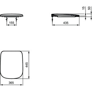 Сиденье для унитаза Ideal Standard Esedra с микролифтом (T318101) в Москвe