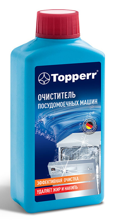 Средство чистящее для посудомоечных машин для посудомоечной машины TOPPERR 0.25л, 1 шт. (3308)