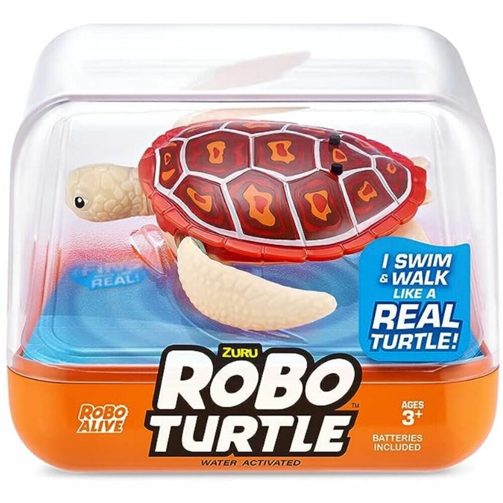 Интерактивная игрушка ZURU RoboAlive Robo Turtle плавающая черепаха (красная)