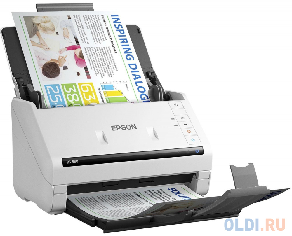 EPSON WorkForce DS-530II  (B11B261401) {, A4, протяжной, 600dpi, 35 стр. / мин, USB3.0, DADF} в Москвe