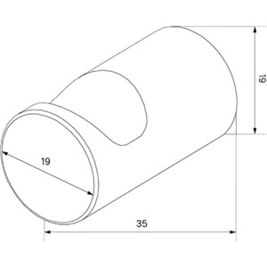 Комплект крючков IDDIS Petite 2 шт, белый матовый с желтым золотом (PET2SY1i41)