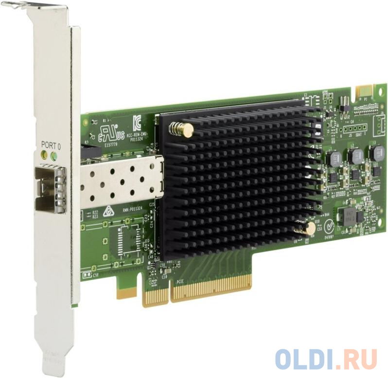 Emulex LPe31000-M6 Gen 6 (16GFC), 1-port, 16Gb/s, PCIe Gen3 x8, LC MMF 100m, трансивер установлен, Upgradable to 32GFC (011313)