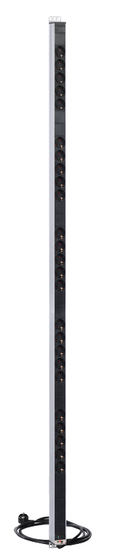 Блок розеток (PDU) Rem R-16-25S-I-1820-3, 42U, кол-во розеток:25 (25xЕвро), черный/серебристый, кабель питания 3 м (30112224301)