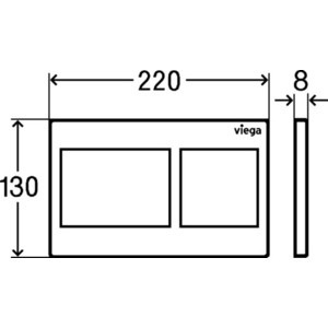 Клавиша Viega Prevista Visign for Style 8611.1 белая (773250)