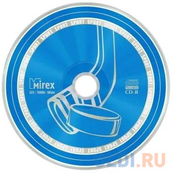 Диск CD-R Mirex 700 Mb, 52х, дизайн "Sport", Shrink (100), (100/500)