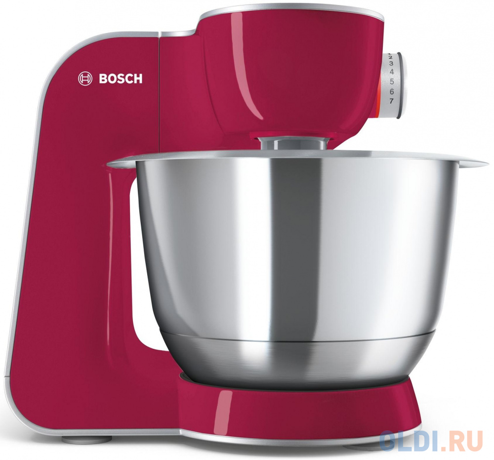 Кухонный комбайн Bosch MUM58420 серебристо-розовый