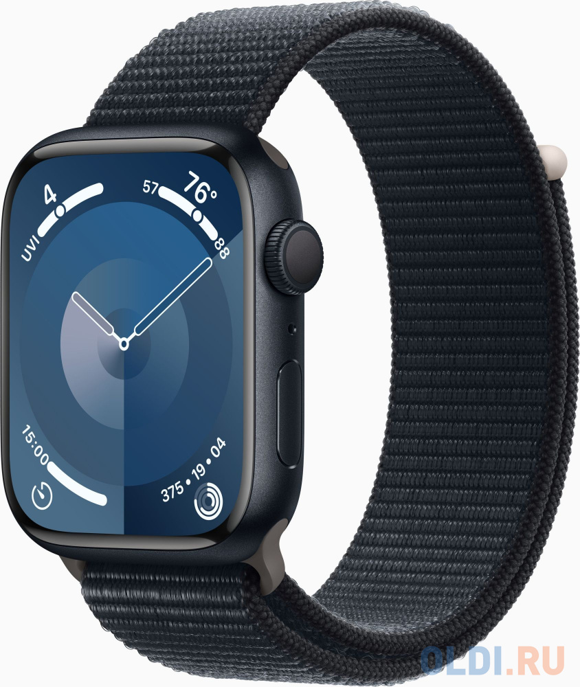 Смарт-часы Apple Watch Series 9 A2980 45мм корп.темная ночь Sport Loop рем.темная ночь (MR9C3ZP/A)