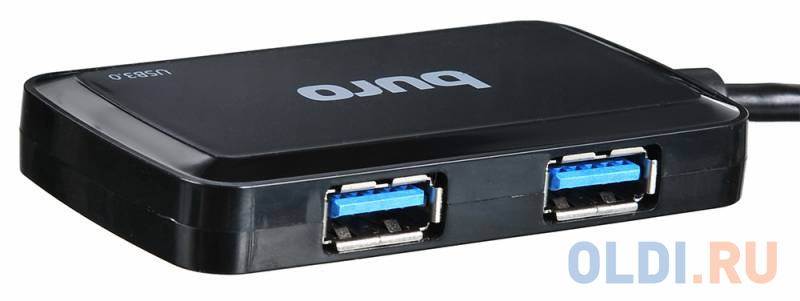 Концентратор USB 3.0 BURO BU-HUB4-U3.0-S 4 х USB 3.0 черный