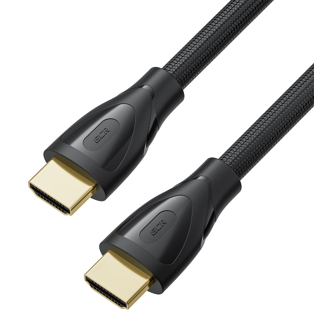 Кабель HDMI(19M)-HDMI(19M) v2.1 4K/8K, экранированный, 1.5 м, черный Greenconnect Premium GCR-H203 (GCR-55767)