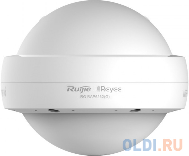 Ruijie Reyee AX1800 Dual Band Outdoor Wi-Fi6 Access Point, IP68 waterproof, 1201Mbps at 5GHz + 574Mbps at 2.4GHz, 2 10/100/1000base-t Ethernet uplink