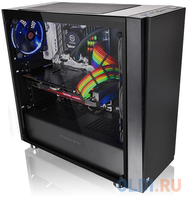 Корпус ATX Thermaltake Versa J21 TG Без БП чёрный CA-1K1-00M1WN-00 в Москвe