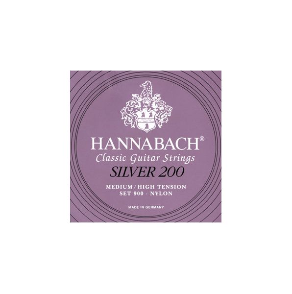 Струны Hannabach 900MHT SILVER 200 нейлон для классической гитары