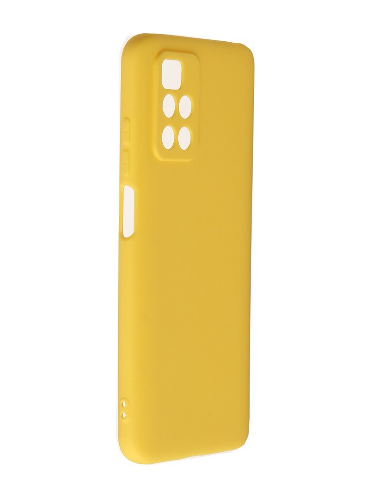 Чехол Zibelino для Xiaomi Redmi 10 Soft Matte Yellow ZSM-XIA-RDM-10-CAM-YEL в Москвe