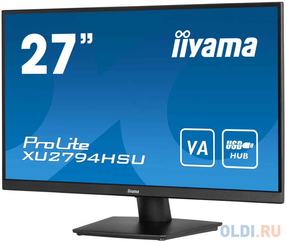 Монитор LCD 27" ETE VA-panel, 1920x1080, 250cd/m, 4ms, Speakers, HDMI, DisplayPort, Speakers, USB-HUB 2x 3.0 в Москвe