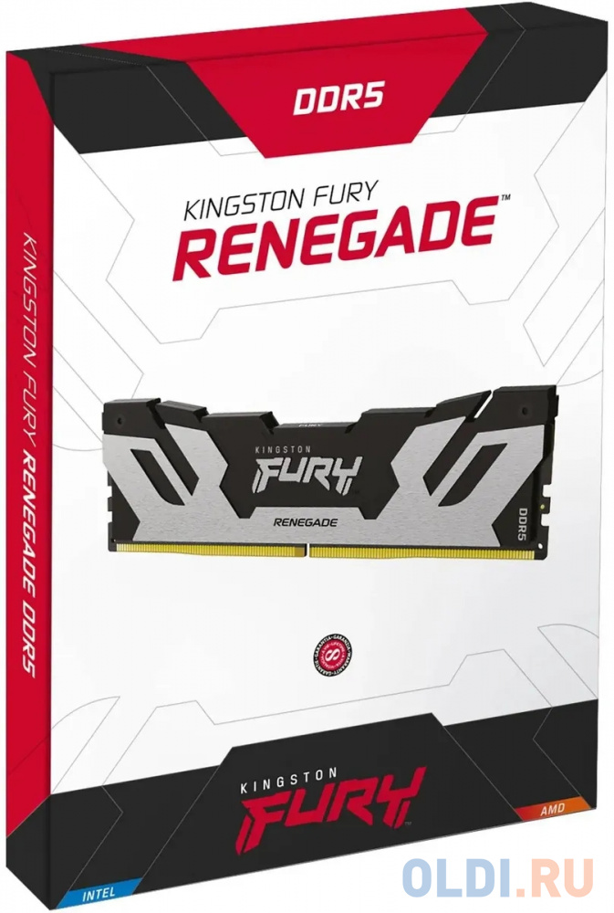 Модуль памяти DDR 5 DIMM 32Gb PC51200, 6400Mhz, Kingston FURY Renegade Silver XMP CL32 (KF564C32RS-48) (retail) в Москвe