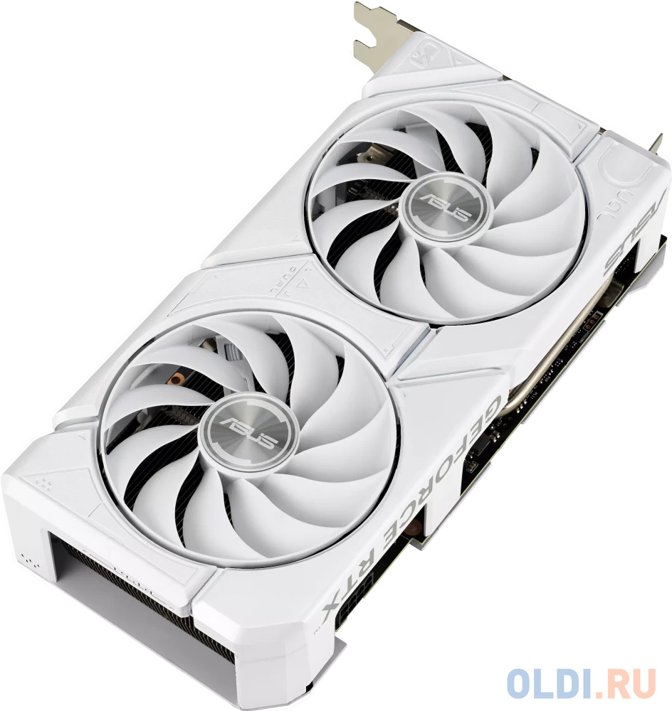 Видеокарта/ VGA ASUS NVIDIA GeForce DUAL-RTX4060-O8G-EVO-WHITE 8GB, GDDR6/128-bit, PCIe 4.0, 1xHDMI 2.1a, 3xDP, 2.5-slot 90YV0JCB-M0NA00