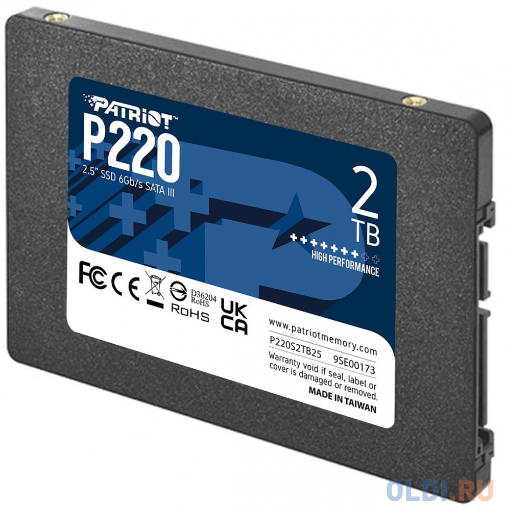 Накопитель SSD Patriot SATA III 2Tb P220S2TB25 P220 2.5" в Москвe