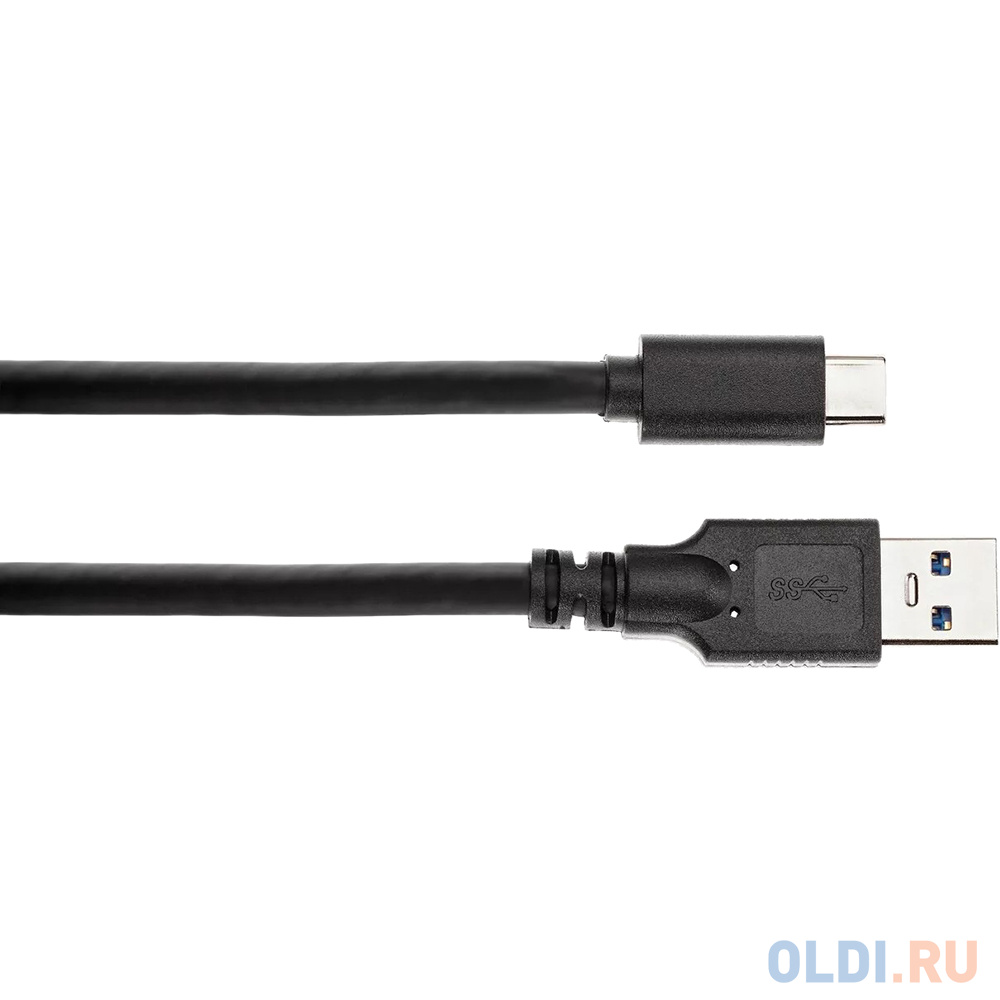 Кабель USB Type C USB 3.0 2м VCOM Telecom ACU401-2M круглый черный