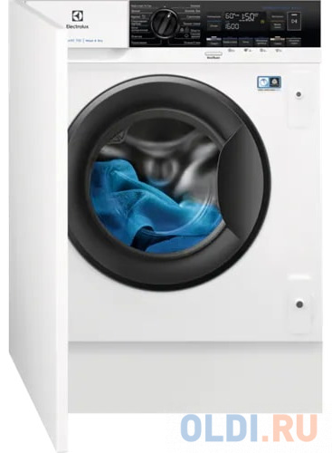 Встраиваемая стиральная машина ELECTROLUX/ Встраиваемая стирально-сушильная машина,загрузка 8кг, Сушка 4 кг, 1600 об/мин, A, дисплей, защита от протеч
