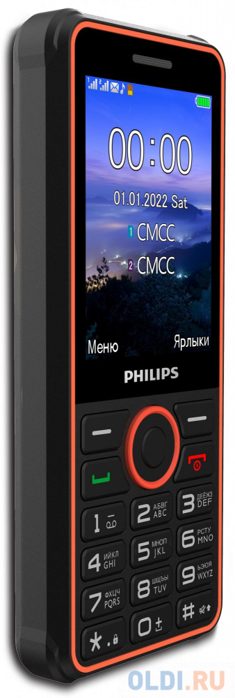 Телефон Philips E2301 темно-серый