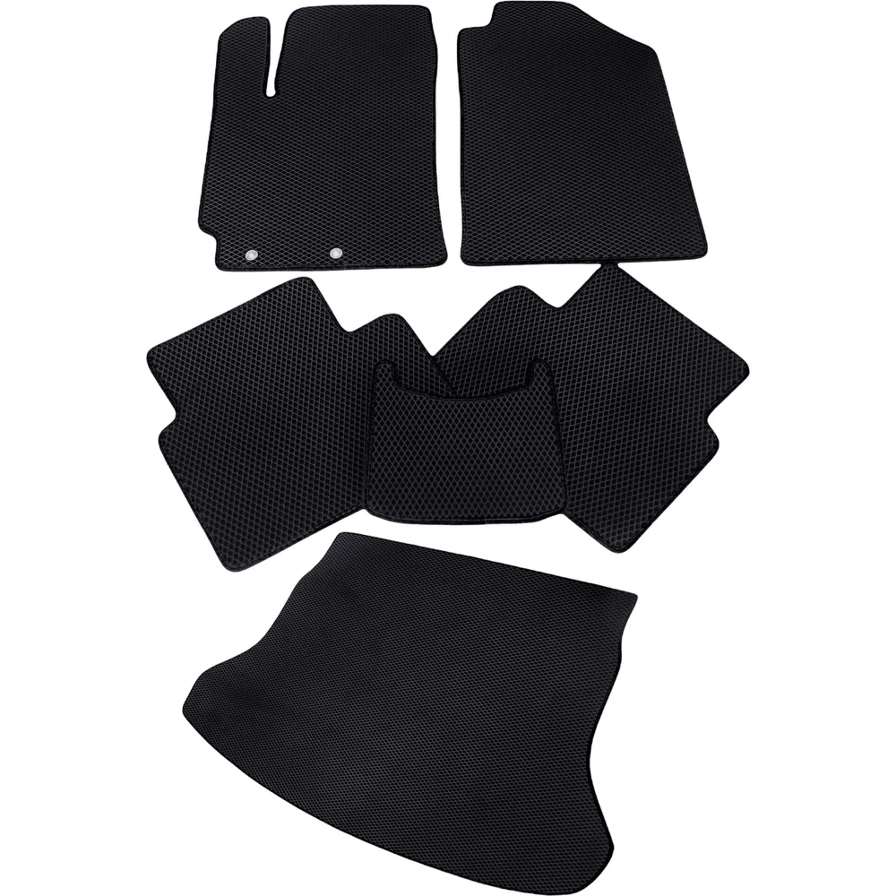 Коврик в салон и багажник для Nissan Qashqai 2013-2022 сборка Россия Vicecar