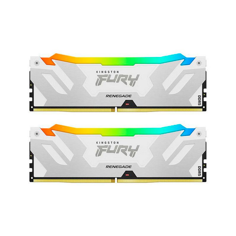 Модуль памяти Kingston Fury Renegade White RGB DDR5 DIMM 6800MHz PC-54400 CL36 - 32Gb (2х16Gb) KF568C36RWAK2-32