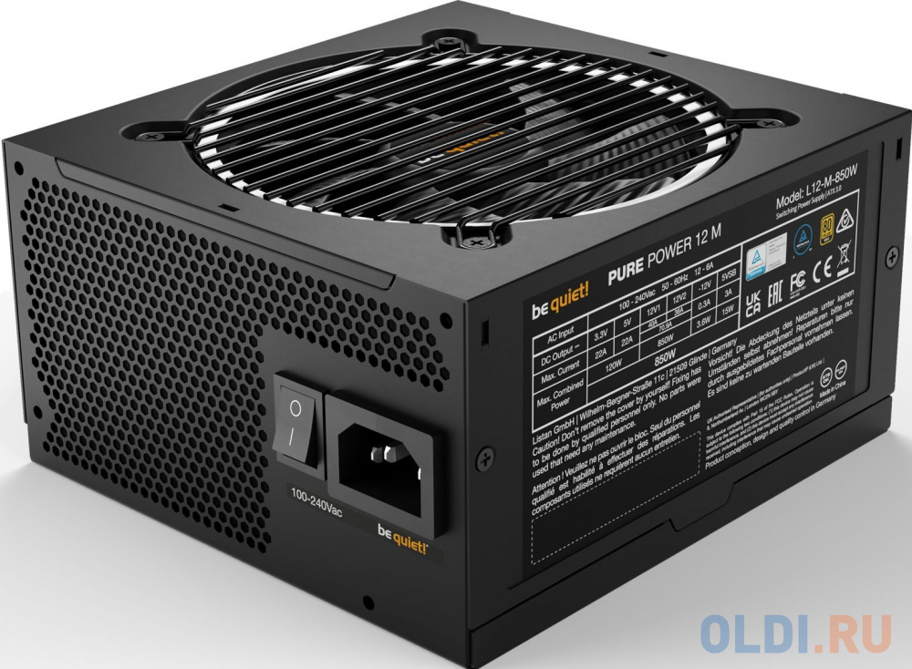 Блок питания Be quiet Pure Power 12 M 850 Вт в Москвe