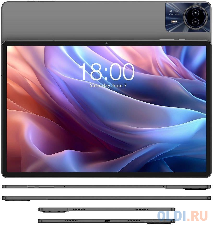 Планшет Teclast T65Max G99 (2.0) 8C RAM8Gb ROM256Gb 12.95 IPS 1920x1200 3G 4G Android 14 серебристый 13Mpix 8Mpix BT GPS Touch microSD 1Tb 10000mAh