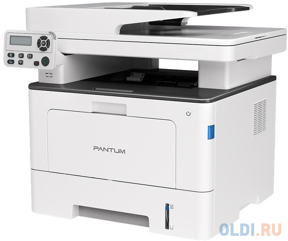 Pantum BM5106ADN, P/C/S, Mono laser, A4, 40 ppm, 1200x1200 dpi, 512 MB RAM, Duplex, ADF50, paper tray 250 pages, USB, LAN, start. cartridge 6000 pages