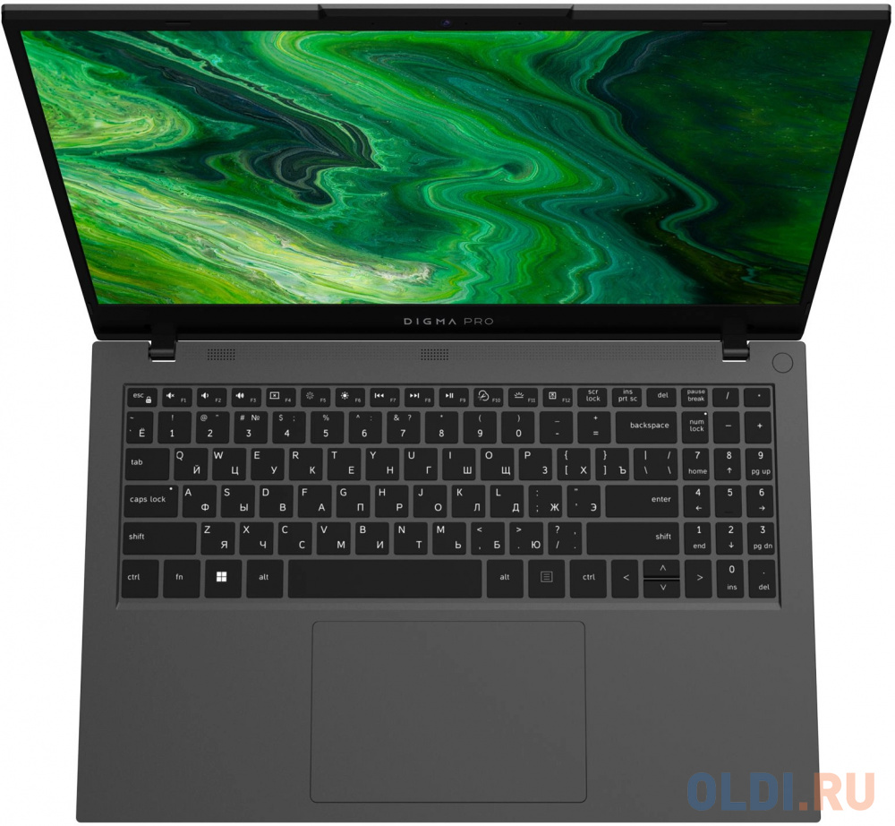 Ноутбук Digma Pro Fortis Core i5 1035G1 8Gb SSD512Gb Intel UHD Graphics 15.6" IPS FHD (1920x1080) Windows 11 Professional grey WiFi BT Cam 4250mA