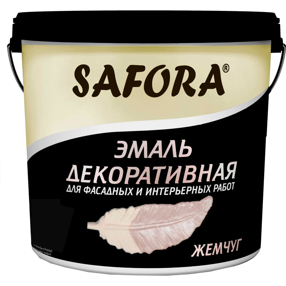 Декоративная акриловая перламутровая краска SAFORA