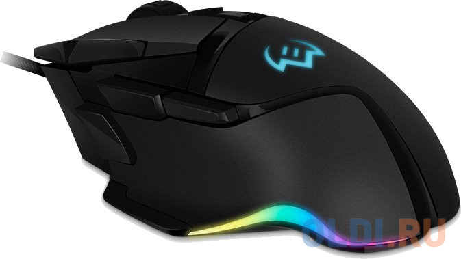 Игровая мышь SVEN RX-G975 чёрная (10 кнопок, 10000 dpi, USB, PIXART 3325, RGB подсветка)