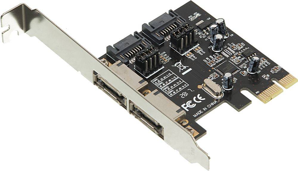 Контроллер PCI-E ASM1061 SATA III 2xE-SATA 2xSATA (asia pcie sataiii 2 port)