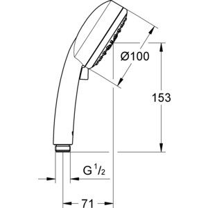 Ручной душ Grohe New Tempesta Cosmopolitan (27573002)