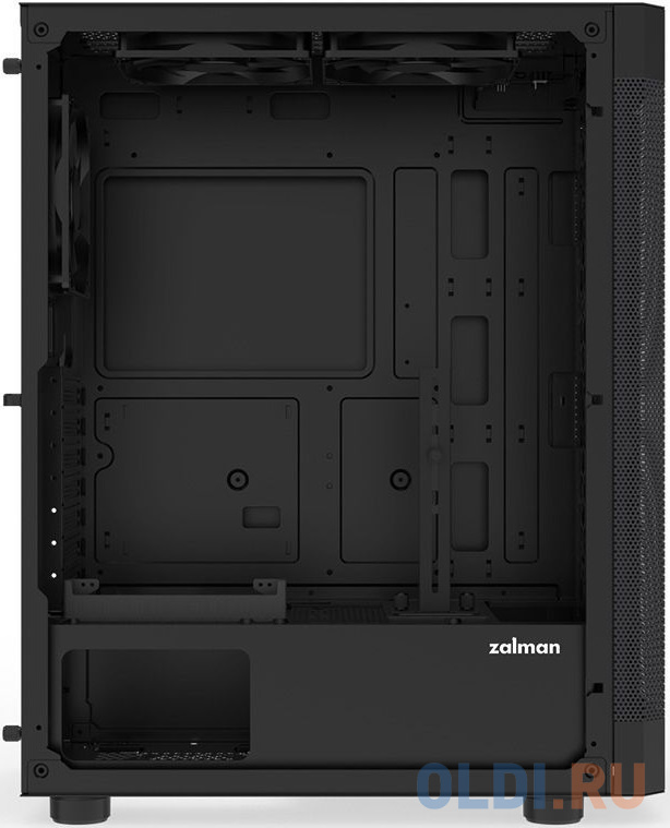 Корпус MidiTower Zalman I4 black (ATX, MESH, 2x3.5", 2x2.5", 1xUSB2.0, 2xUSB3.0, 6x120mm) (Zalman I4)