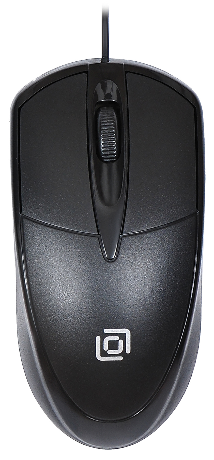 Мышь проводная Oklick 125M, 1200dpi, оптическая светодиодная, USB, черный
