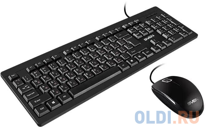 Набор клавиатура+ мышь Sven KB-S320C черный (104 кл., 1000DPI, 2+1кл.)