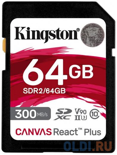 Карта памяти SD XC 64Gb Kingston SDR2/64GB