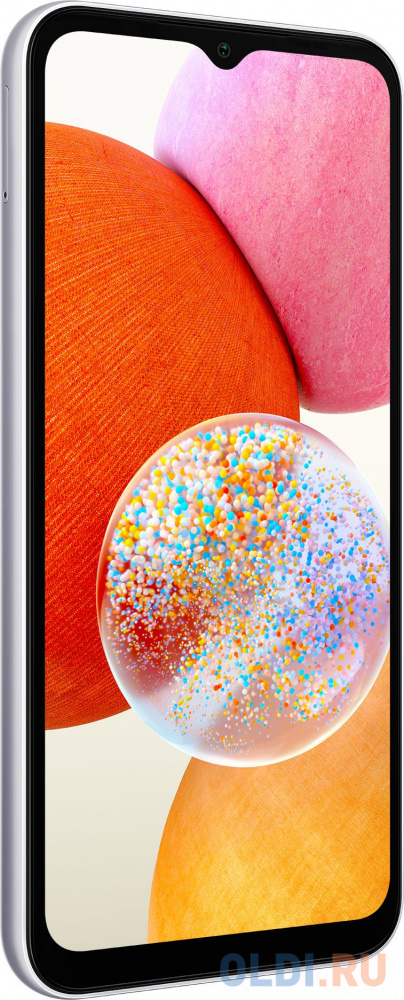 Смартфон Samsung SM-A145 Galaxy A14 64Gb 4Gb серебристый моноблок 3G 4G 2Sim 6.6" 1080x2408 Android 13 50Mpix 802.11 a/b/g/n/ac NFC GPS GSM900/18