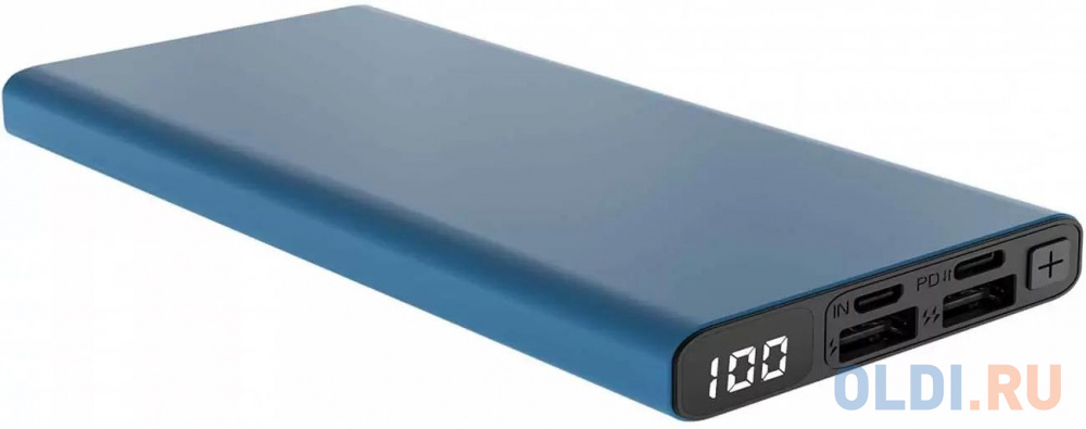 Внешний аккумулятор Power Bank 10000 мАч AccesStyle Lava 10D синий