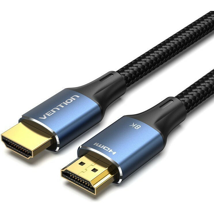 Кабель HDMI(19M)-HDMI(19M) v2.1, 1.5 м, черный Vention Ultra High Speed (ALGLG)
