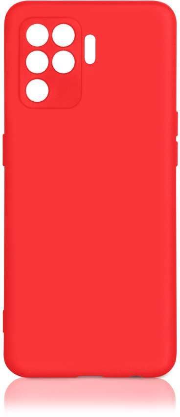 Чехол-накладка DF для смартфона Oppo Reno, силикон, микрофибра, красный (DF oOriginal-11)