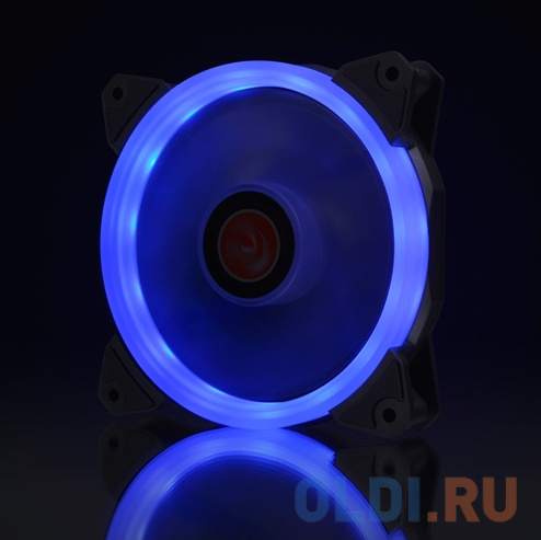IRIS 12 BLUE 0R400041(Singel LED fan, 1pcs/pack), 12025 LED PWM fan, O-type LED brings visible color &amp; brightness, Anti-vibration rubber pads