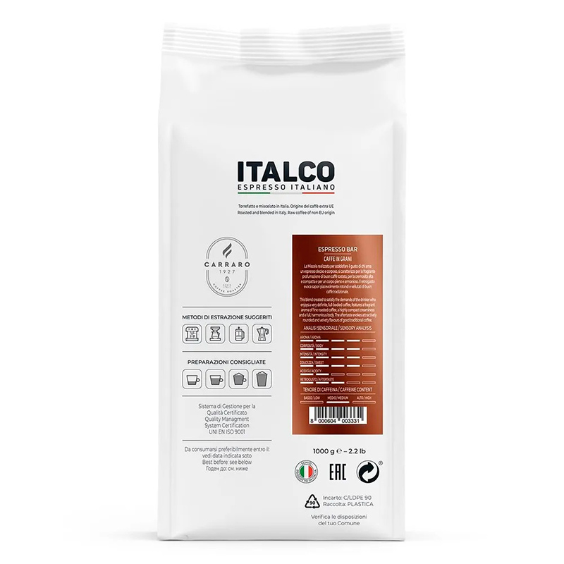 Кофе в зернах Italco Espresso Bar 1kg