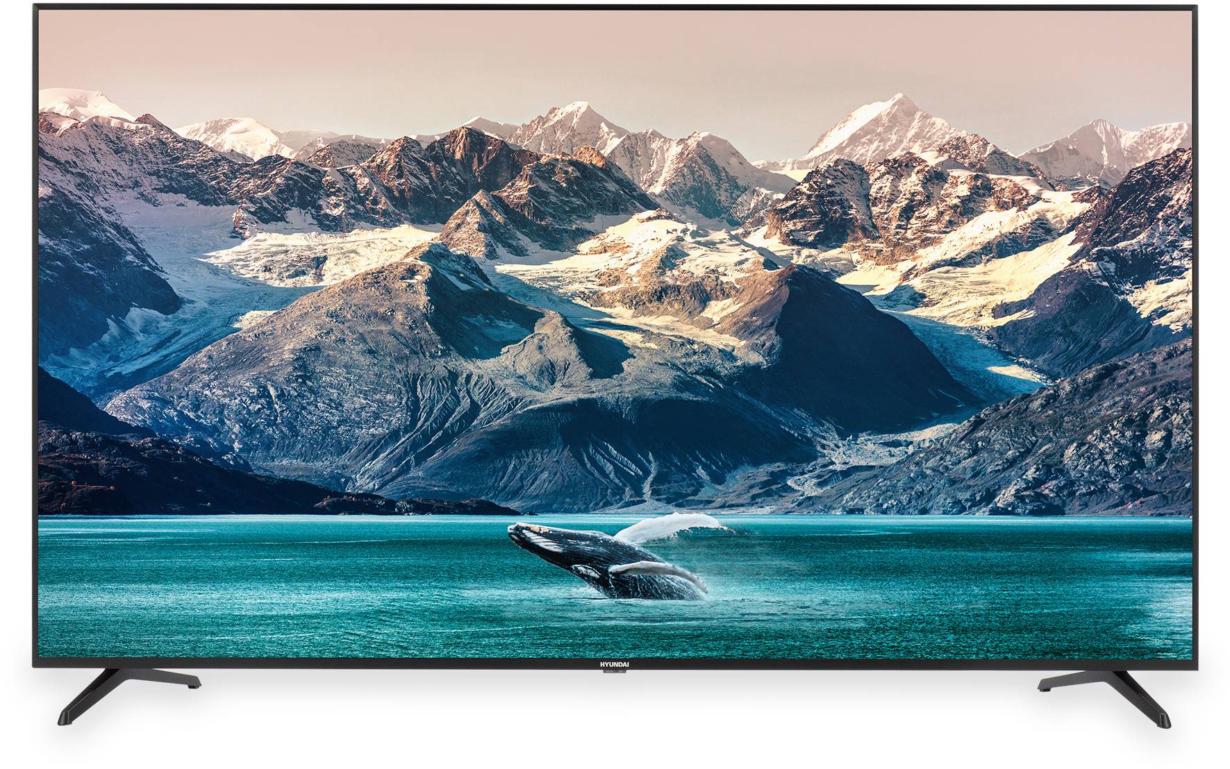 Телевизор Hyundai Салют ТВ H-LED75BU7002, 75", LED, 4K Ultra HD, Салют ТВ, черный