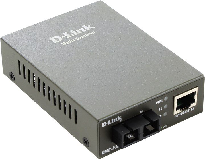 Медиаконвертер D-Link DMC-F30SC, из 100BASE-TX в 100BASE-FX