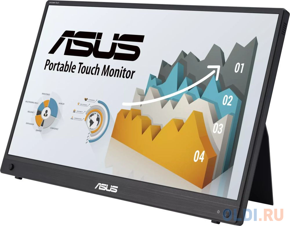 Монитор LCD 15.6" MB16AHT/ ASUS ZenScreen Touch MB16AHT 15,6" portable monitor, FHD (1920 x 1080), IPS, 10-point touch, 16:9, 250cd/?, 5ms(G